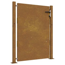 Portail de jardin 105x155 cm acier corten 