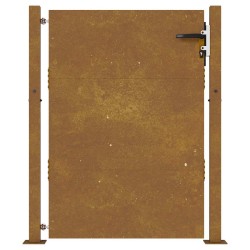 Portail de jardin 105x155 cm acier corten 