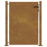 Portail de jardin 105x155 cm acier corten 
