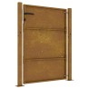 Portail de jardin 105x155 cm acier corten 