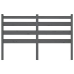 Tête de lit Gris 156x4x100 cm Bois massif de pin 