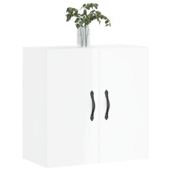 Armoire murale Blanc brillant 60x31x60 cm Bois d'ingénierie 