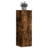 Support pour plantes chêne fumé 33x33x100 cm bois d'ingénierie 