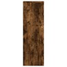 Support pour plantes chêne fumé 33x33x100 cm bois d'ingénierie 