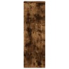 Support pour plantes chêne fumé 33x33x100 cm bois d'ingénierie 