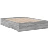 Cadre de lit avec tiroirs sans matelas sonoma gris 140x190 cm 