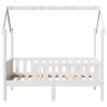 Cadre de lit d'enfants forme de maison sans matelas pin 