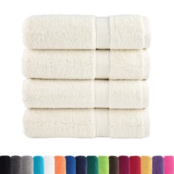 Serviettes de douche de qualité supérieure SOLUND 4 pcs crème 
