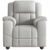 Fauteuil inclinable gris nuage tissu 