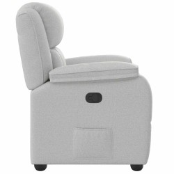 Fauteuil inclinable gris nuage tissu 