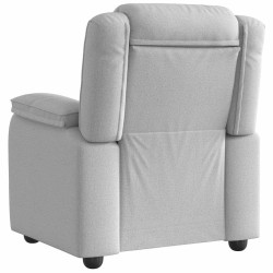 Fauteuil inclinable gris nuage tissu 