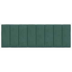 Coussin de tête de lit vert foncé 140 cm velours 