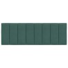 Coussin de tête de lit vert foncé 140 cm velours 