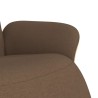 Fauteuil inclinable avec repose-pieds marron tissu 