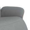 Fauteuil inclinable avec repose-pieds gris clair tissu 