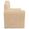 Canapé pour enfants 2 places crème peluche douce 