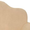 Canapé pour enfants 2 places crème peluche douce 