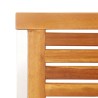 Chaises de jardin lot de 2 acacia solide et acier inoxydable 
