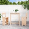 Ensemble de bar de jardin 3 pcs bois de pin massif 