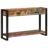 Table consoleMulticolore 120x33x75 cm en bois massif de récupération 