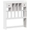 Cadre de lit sans matelas blanc 75x190 cm bois de pin massif 