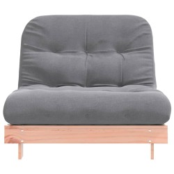 Canapé-lit futon avec matelas 100x206x11 cm bois massif douglas 