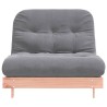 Canapé-lit futon avec matelas 100x206x11 cm bois massif douglas 