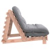 Canapé-lit futon avec matelas 100x206x11 cm bois massif douglas 