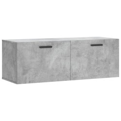 Armoire murale gris béton 100x36,5x35 cm bois d'ingénierie 