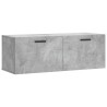 Armoire murale gris béton 100x36,5x35 cm bois d'ingénierie 