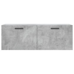 Armoire murale gris béton 100x36,5x35 cm bois d'ingénierie 
