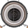 Kamado Barbecue au charbon de bois en céramique 44 cm 