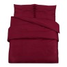 Ensemble de housse de couette Bordeaux 140x200 cm Coton 