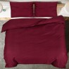 Ensemble de housse de couette Bordeaux 140x200 cm Coton 