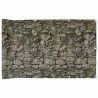 Écran d'intimité de balcon aspect pierre 400x120 cm PVC 
