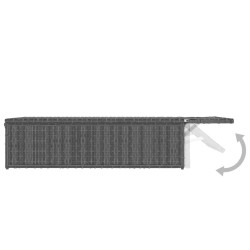 Salon de jardin 2 pcs avec coussins Résine tressée Gris 