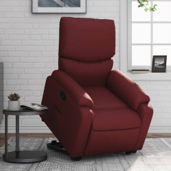 Fauteuil inclinable Rouge bordeaux Similicuir 