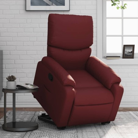 Fauteuil inclinable Rouge bordeaux Similicuir 