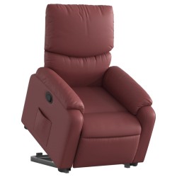 Fauteuil inclinable Rouge bordeaux Similicuir 