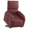 Fauteuil inclinable Rouge bordeaux Similicuir 
