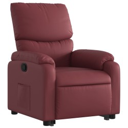 Fauteuil inclinable Rouge bordeaux Similicuir 