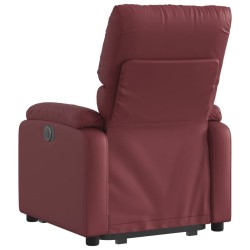 Fauteuil inclinable Rouge bordeaux Similicuir 