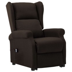 Fauteuil Marron foncé Tissu 