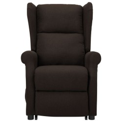 Fauteuil Marron foncé Tissu 