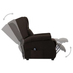 Fauteuil Marron foncé Tissu 