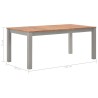 Table à manger 180x90x74 cm Bois de chêne massif 