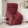 Fauteuil inclinable rouge bordeaux tissu 