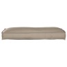Coussin de palette pour dossier Taupe 120x40x12 cm Tissu Oxford 