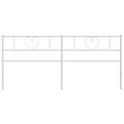 Tête de lit métal blanc 180 cm 
