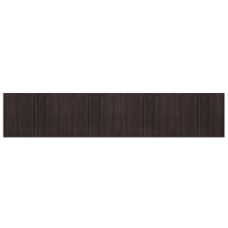 Tapis rectangulaire marron foncé 80x400 cm bambou 